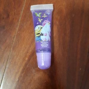 Purple sparkly lip gloss